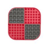 LickiMat® Slomo™ lízacia podložka 20 x 20 cm červená